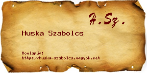 Huska Szabolcs névjegykártya